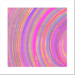 Circular Multicolor and Gold Posters and Art